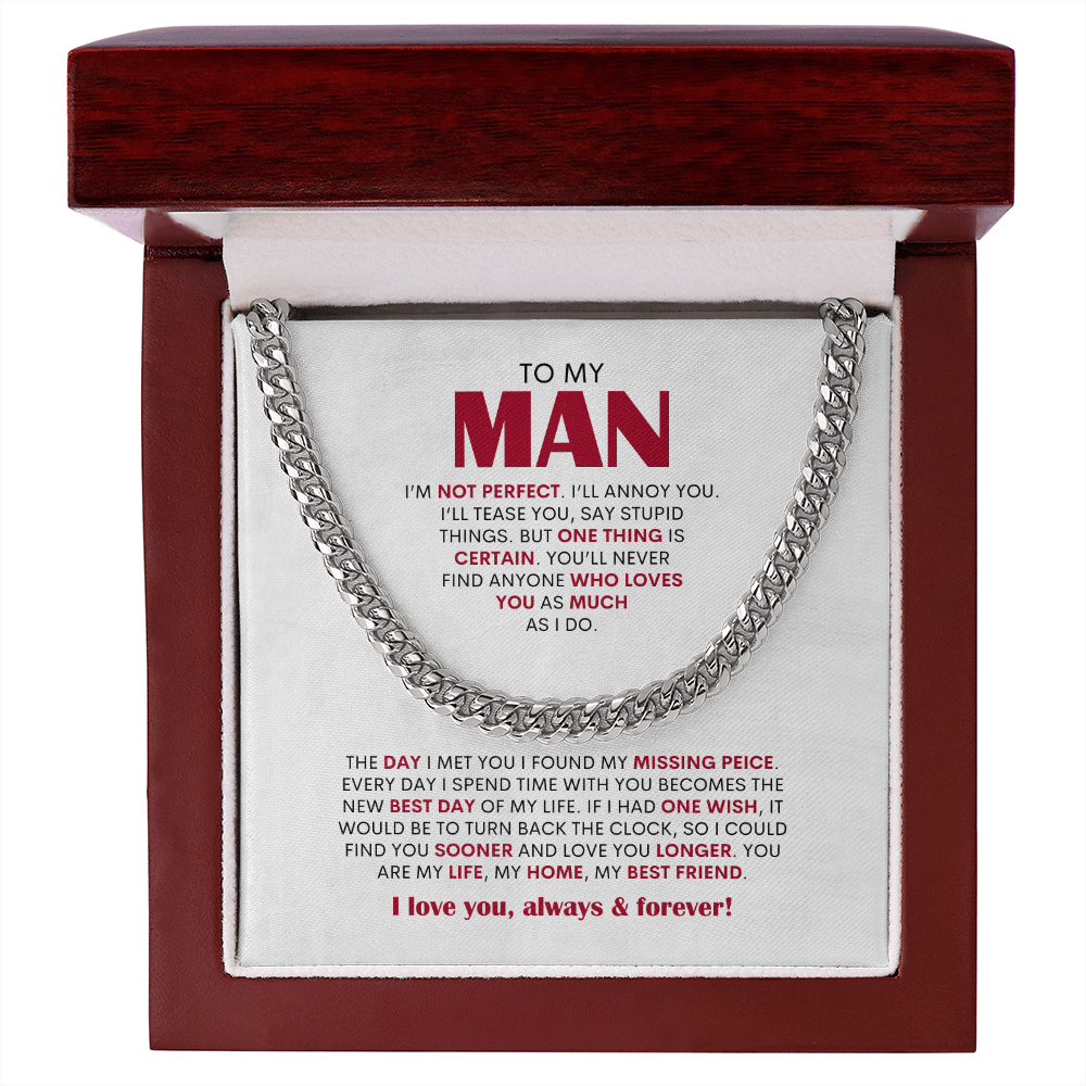 To My Man | Cuban Link Chain