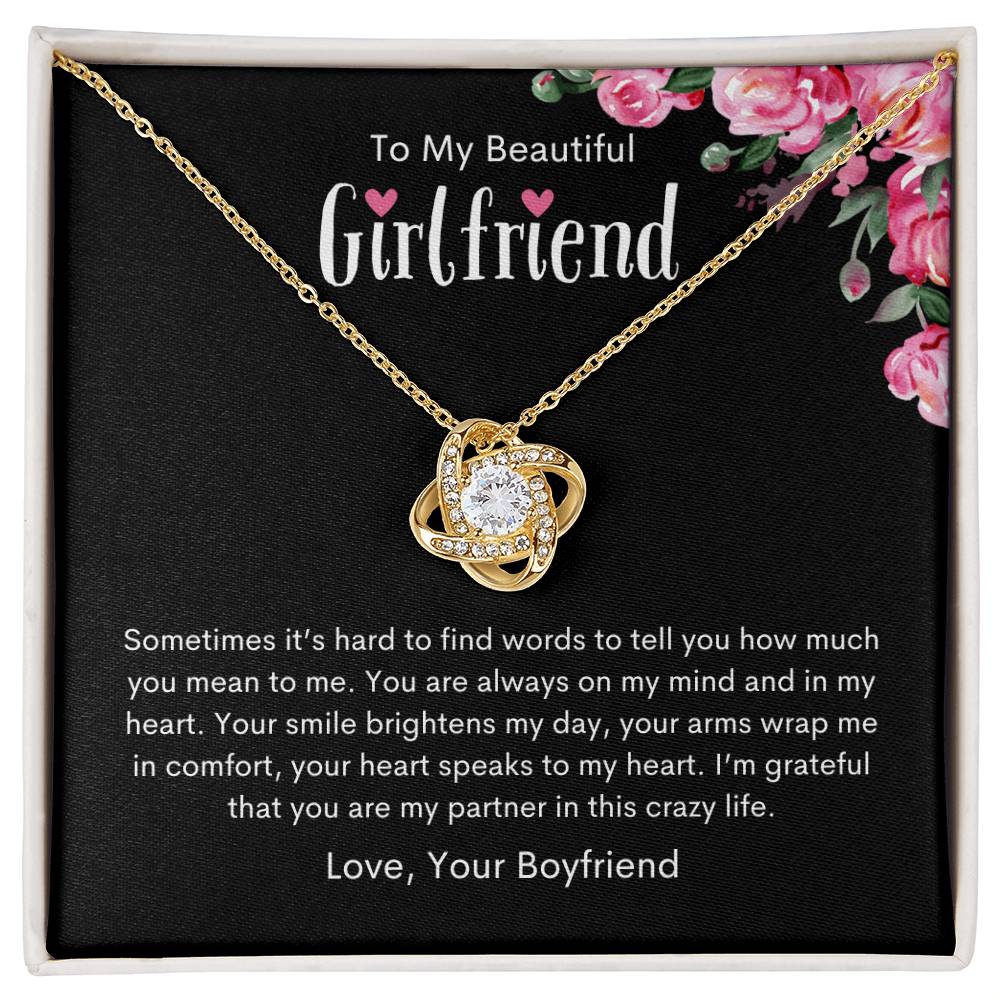 To My Girlfriend | Love Knot Necklace