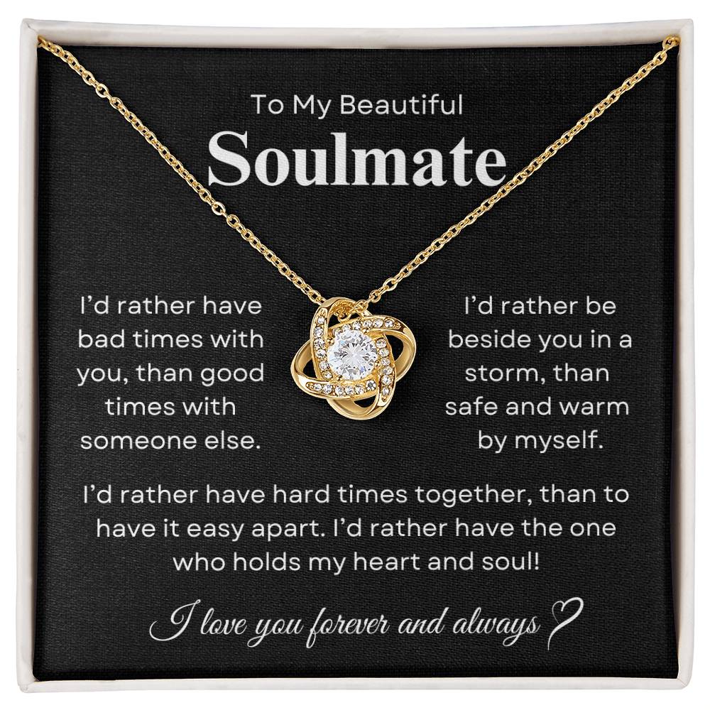 Beautiful Soulmate | Love Knot Necklace