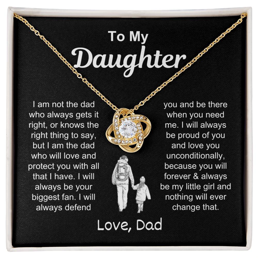 To My Daughter | Love Knot Necklace