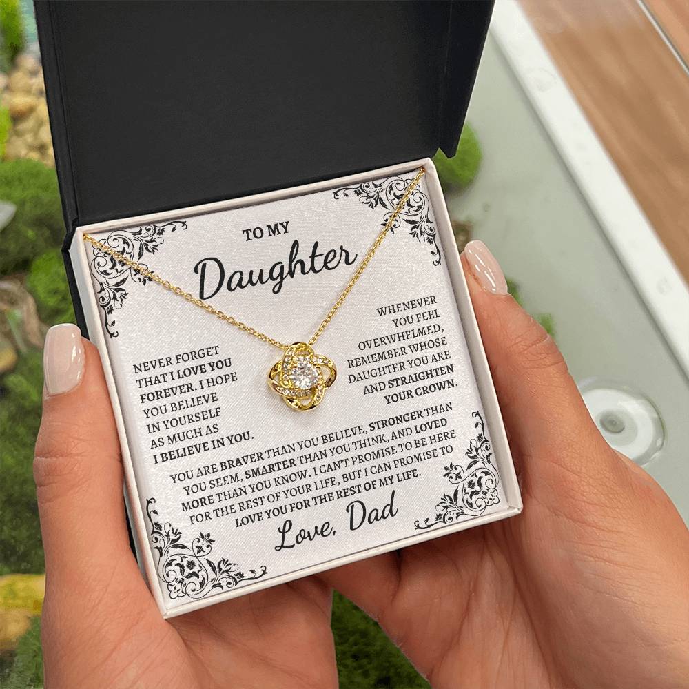 My Daughter | Love Dad| Love Knot Necklace