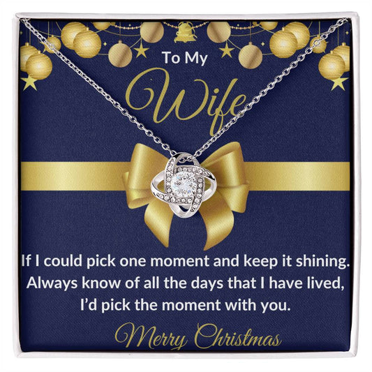 To My Wife | Christmas | Love Knot Necklace