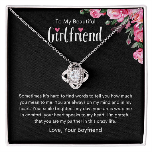 To My Girlfriend | Love Knot Necklace