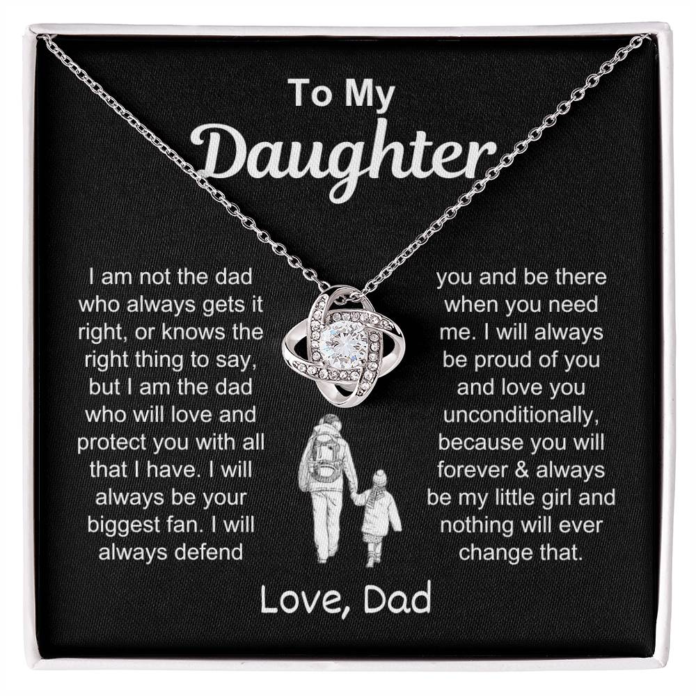 To My Daughter | Love Knot Necklace