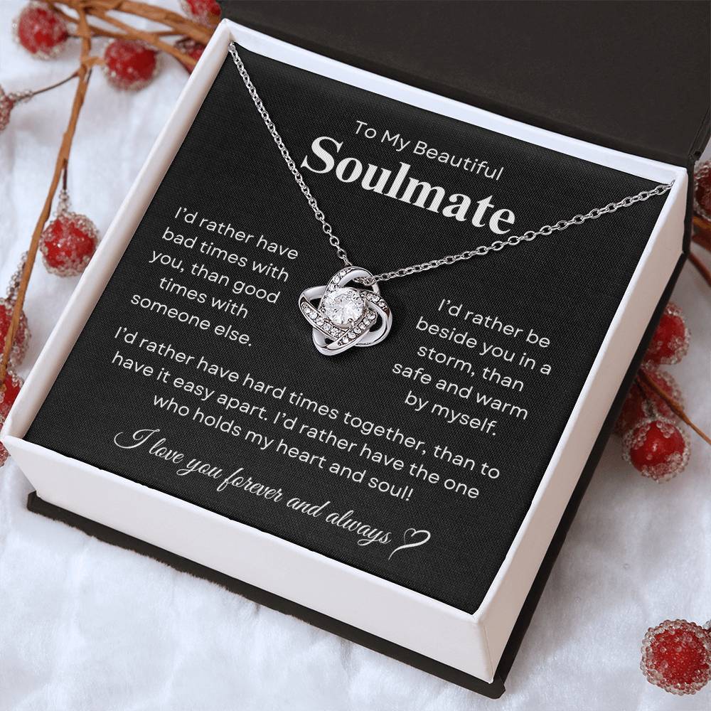 Beautiful Soulmate | Love Knot Necklace