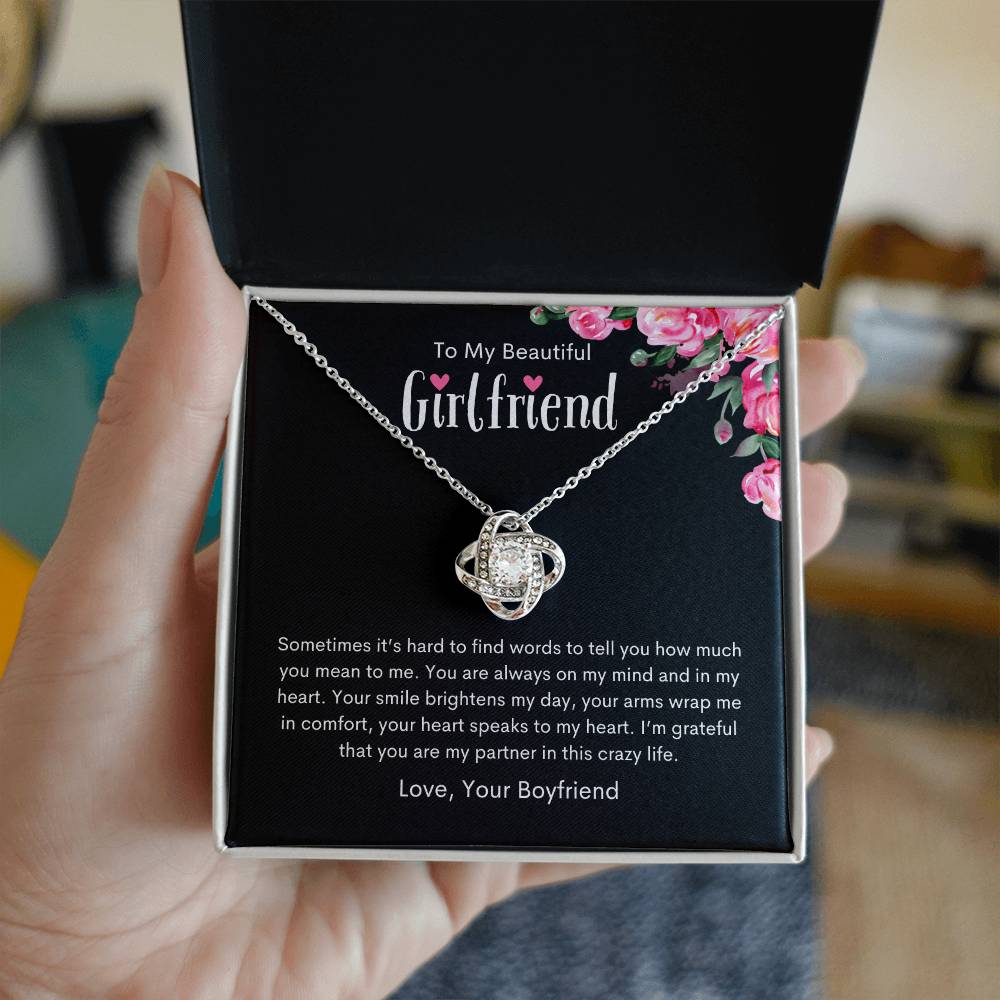 To My Girlfriend | Love Knot Necklace