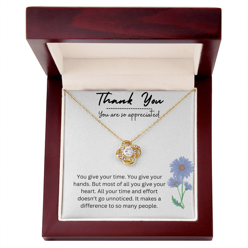 Thank You | Love Knot Necklace