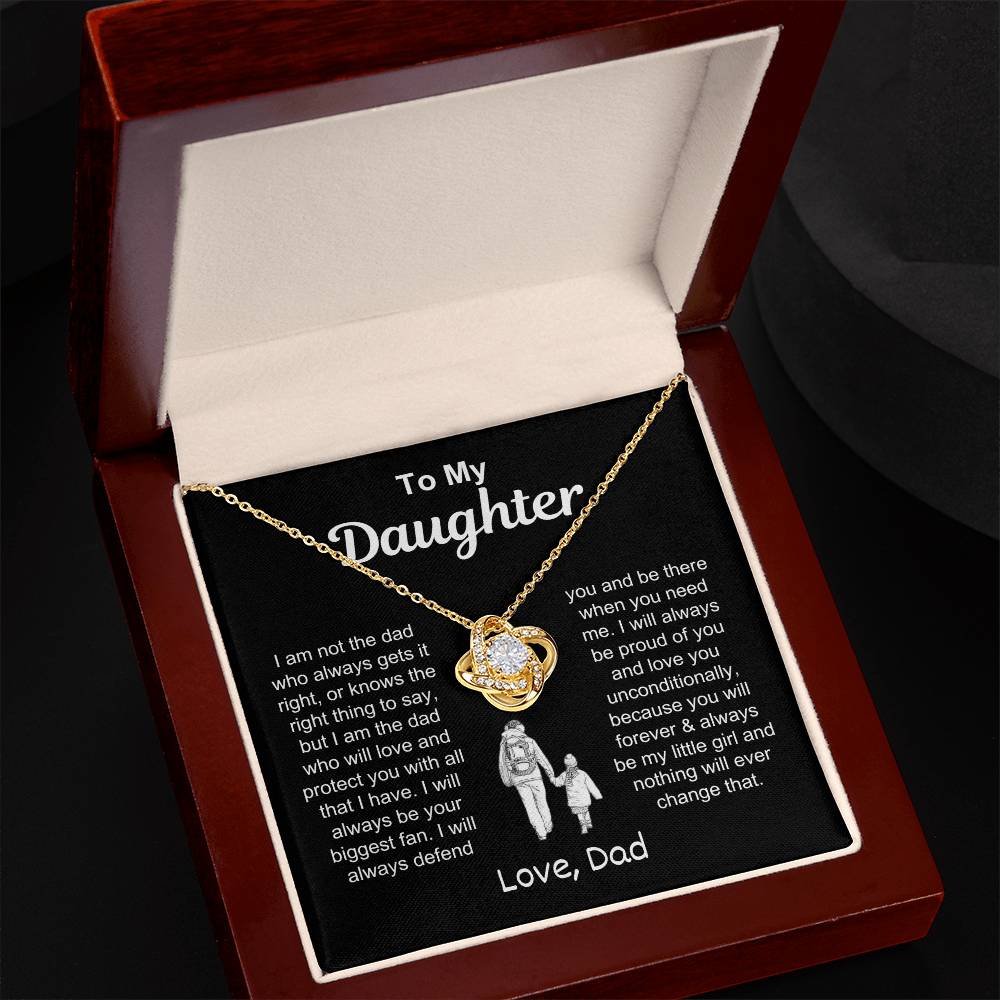 To My Daughter | Love Knot Necklace