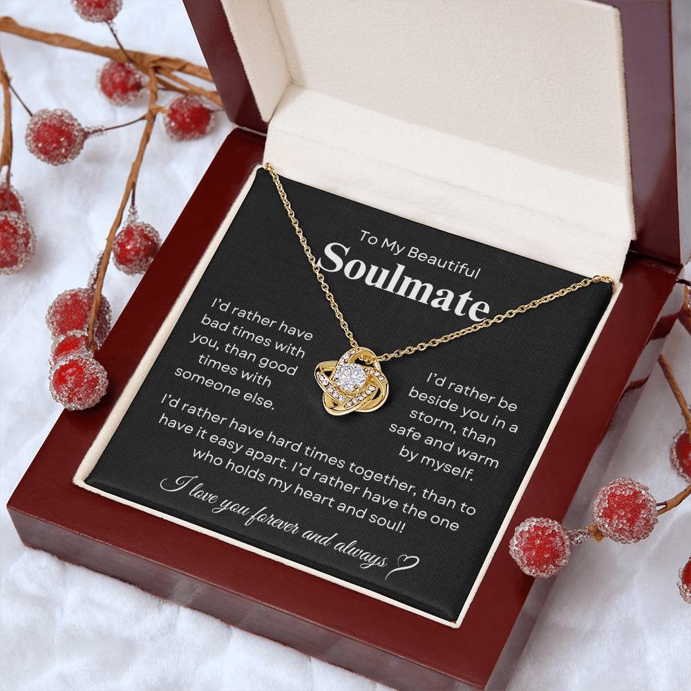 Beautiful Soulmate | Love Knot Necklace