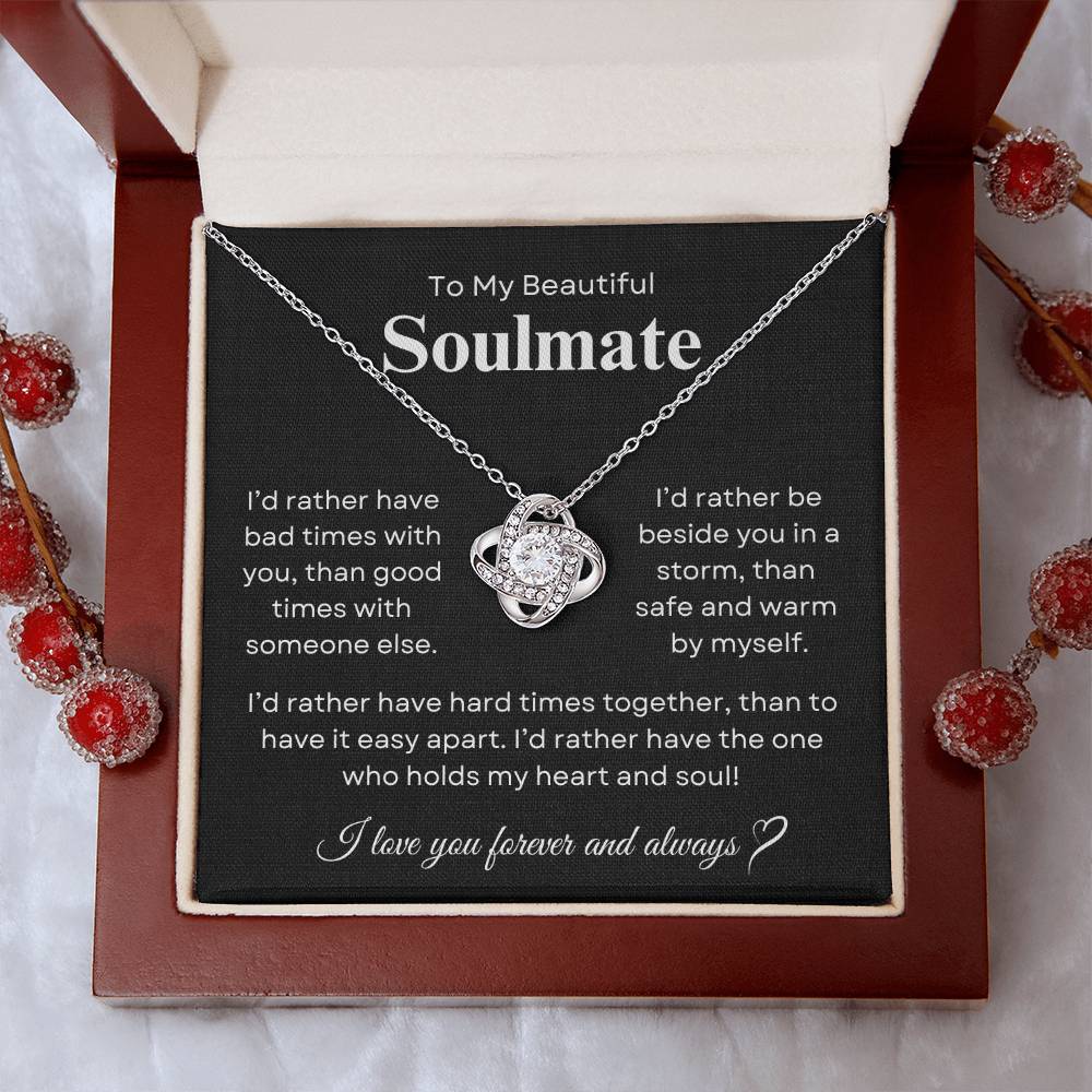 Beautiful Soulmate | Love Knot Necklace