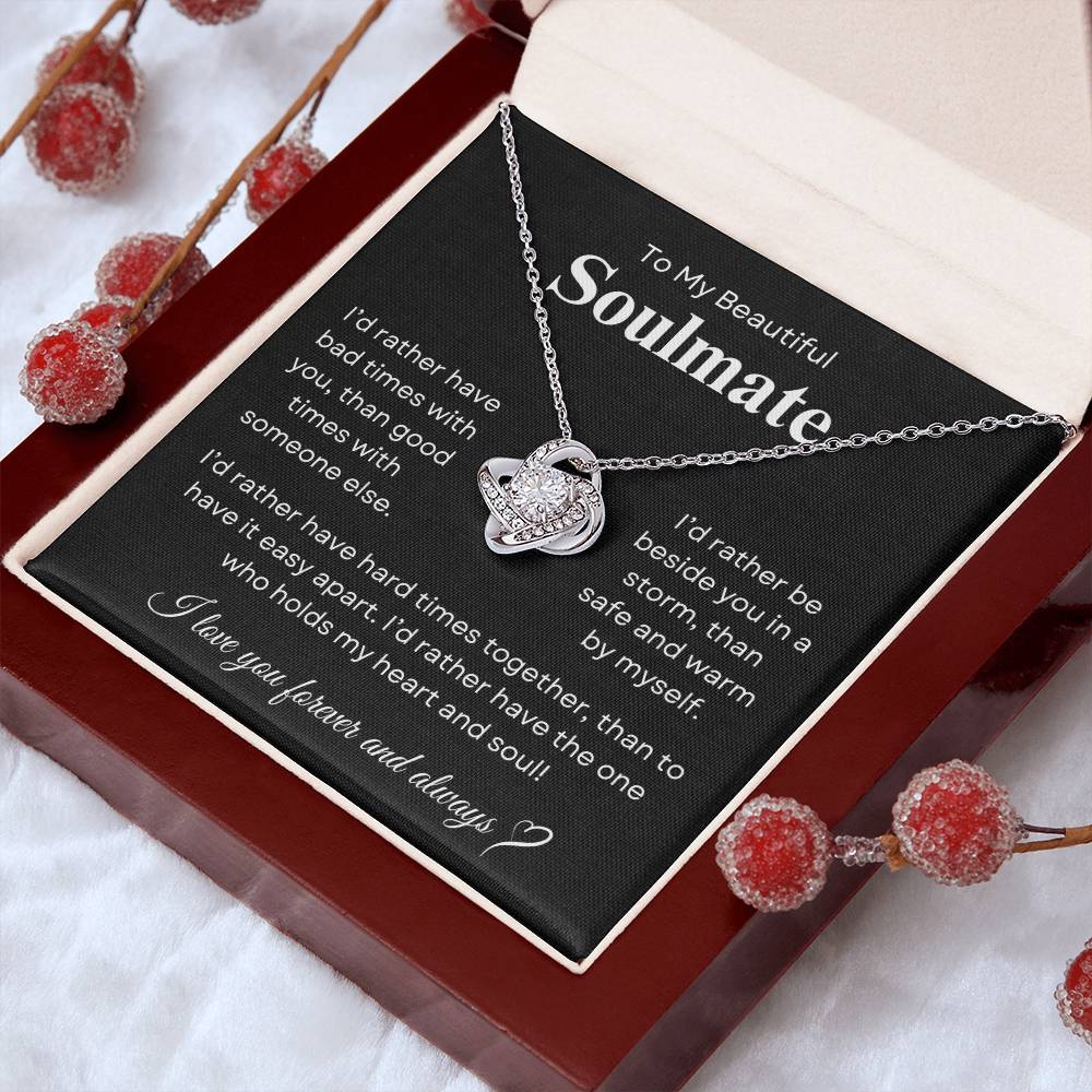 Beautiful Soulmate | Love Knot Necklace