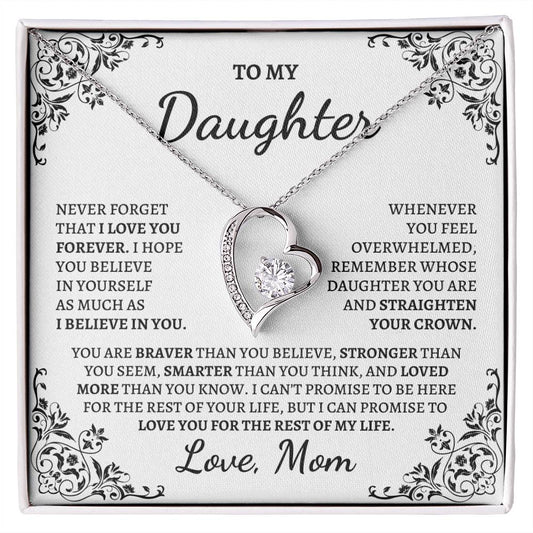 My Daughter | Love Mom | Forever Love Necklace