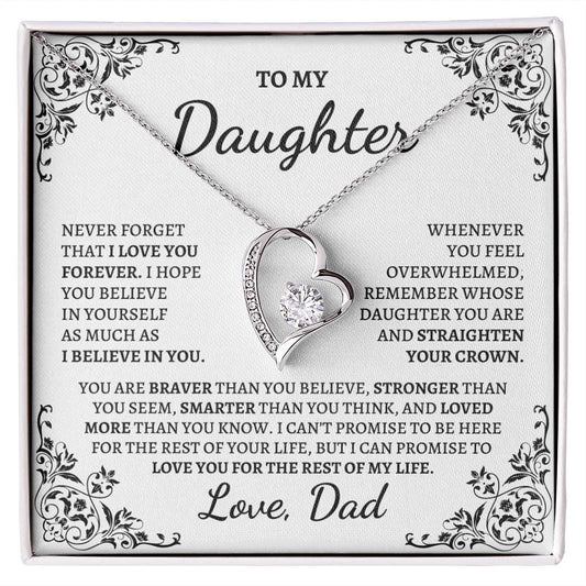 My Daughter | Love Dad | Forever Love Necklace