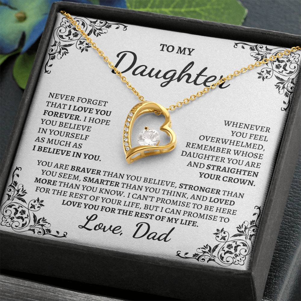 My Daughter | Love Dad | Forever Love Necklace