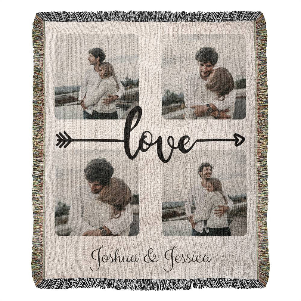 Heirloom Woven Love Blanket (Portrait)